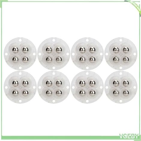 Roulette à bille - FAFEICY - Pack de 8 - Auto-adhésive - Rotation 360° silencieuse - ABS + billes acier (1/4)