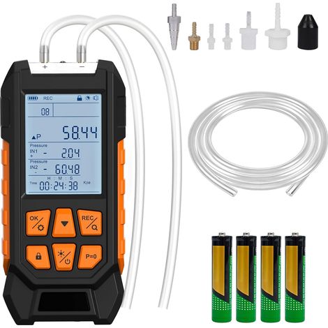 Manomètre numérique, appareil de mesure de pression différentielle pour CVC (1/5)