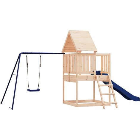 Zona de juegos exterior 494 x 235 x 228 cm madera maciza de pino 020004801 (1/5)