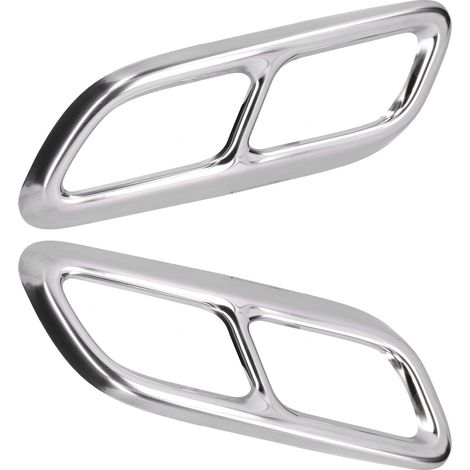 Embout d'échappement inox double, cadre de sortie quadruple remplacement pour Cadillac CT5 2019-2020, garniture de tuyau arrière, 2 pièces (1/5)