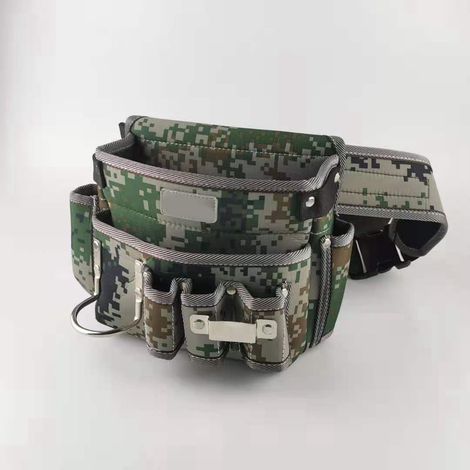 Strapazierfähige, multifunktionale Werkzeuggürteltasche aus Oxford-Gewebe mit mehreren Taschen und Gürtel, für Reparatur- und Heimwerkerarbeiten (1/5)