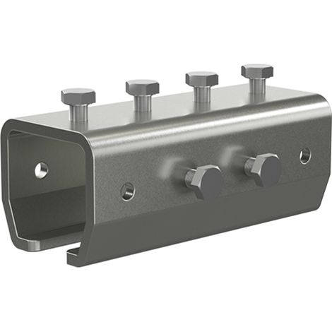 Connettore guida 140 x 60 mm per il collegamento di tubi, acciaio zincato 10335120