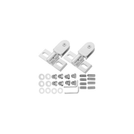 2ensemble Charnières Pivotantes Pour Porte De Douche Verre Sans Cadre Quincaillerie De Salle De Bain Pour Fonctionnement Design Élégant (1/5)