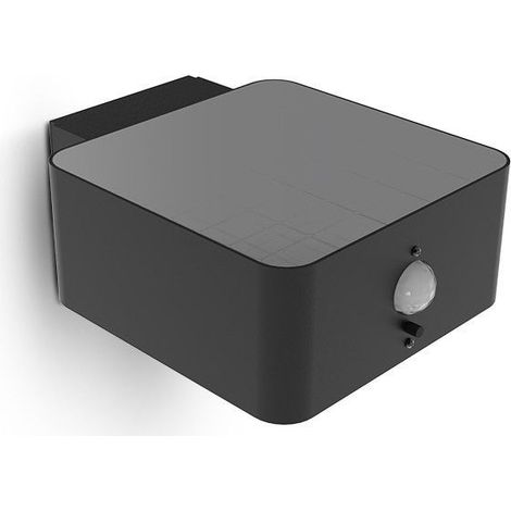 Lámpara empotrada negra cuadrada LED solar 5W 3000K detector de infrarrojos (IR) Miidex Lighting® (1/5)