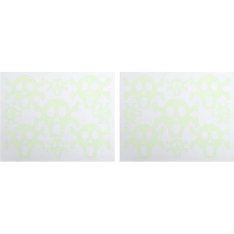 Lot de 2 autocollants fluorescents pour décoration d'Halloween (1/3)