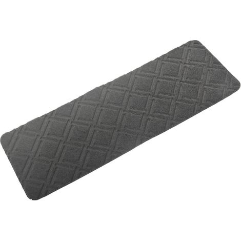 Tapis d'Escalier Antidérapant, Lot de 15 Marchettes d'Escalier Autocollantes Intérieur, Moquette Escalier Réutilisable pour Animaux, Seniors, Enfants (Motif à Carreaux, Gris Foncé, 55x19 cm) (1/5)