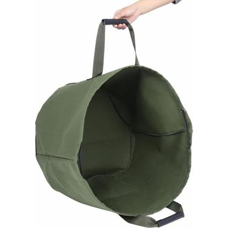 royaluxe - Outils de jardin portables réutilisables seau toile jardin pelouse feuilles sac à ordures Pratique et pratique (1/4)