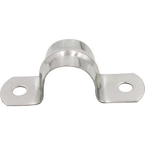 Lntyq Collier de serrage rigide de 0,2 pouce x 160 pièces Attache de tension en acier inoxydable Clips en treillis métallique rigide pour la fixation de tuyaux