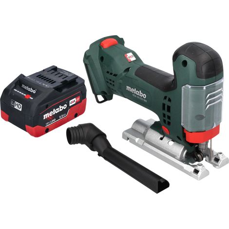 Scie sauteuse sans fil Metabo STA 18 LTX 100 18 V 100 mm Brushless + 1 batterie LiHD 5,5 Ah - sans chargeur
