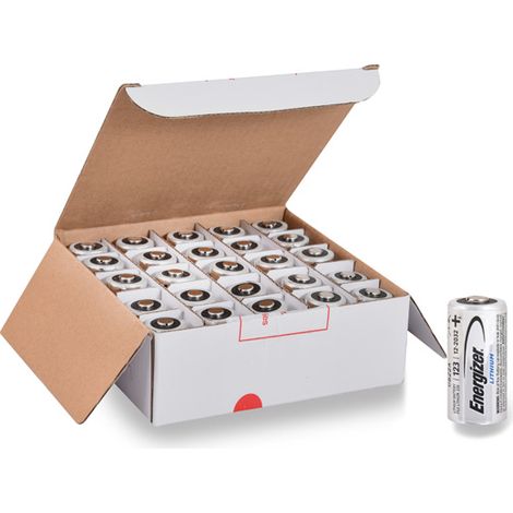 Energizer - Pile lithium CR123 Energizer 3V 1500mAh (boite de 25 piles) (1/4)