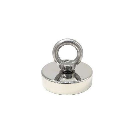 Aimant Néodyme Super Fort 120 Kg - Aimants Puissants - Idéal Pour La Pêche Magnétique - 60 Mm Avec Neo