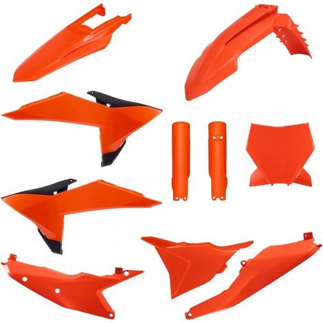 Kit di plastiche Polisport per KTM SX SXF XC 25 26, arancione, resistenti (1/2)