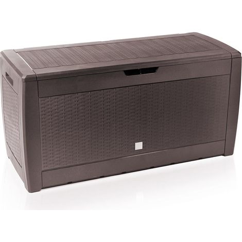 VOUNOT Outdoor Garden Storage Box, Brown 310L