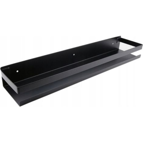 Étagère à épices murale perforée en acier inoxydable – Rangement cuisine 50 cm – Résistante à la corrosion – Support pour surfaces lisses (1/5)