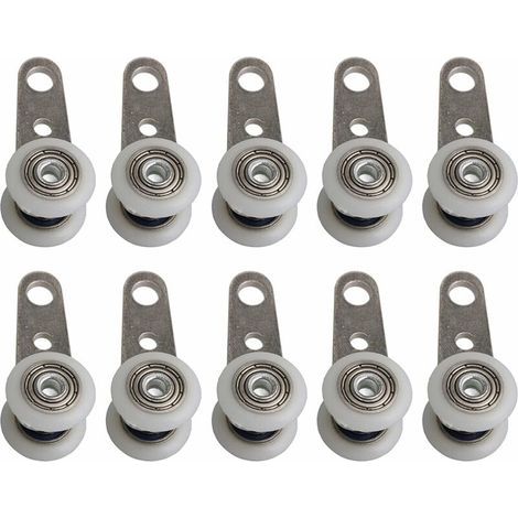 Abcrital – Lot de 10 roulettes en métal et plastique 19 mm – Glisse fluide pour meubles – Résistantes et durables – Installation facile (1/5)