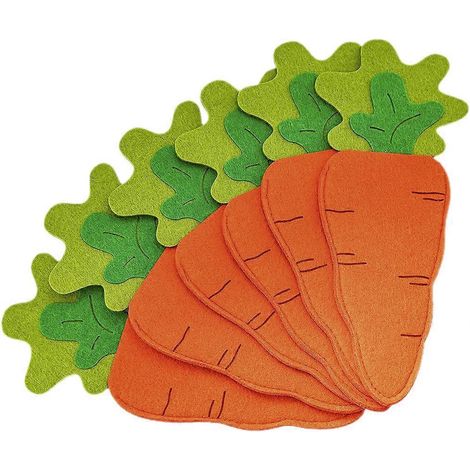 Lot de 6 sacs à couverts de Pâques, porte-fourchettes et porte-cuillères, sacs de rangement pour ustensiles de table-26X12CM-Orange