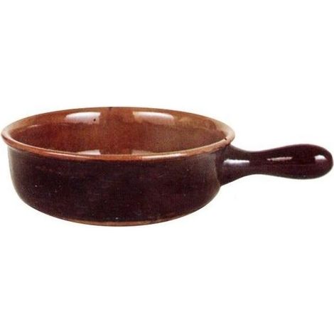 Vulcania Tegame in terracotta con un manico 16 cm