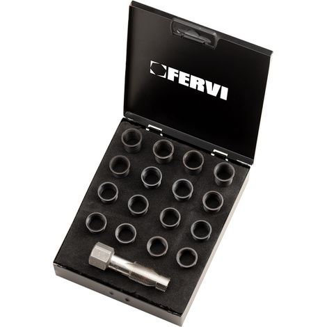 Kit riparazione filetti per candele metrico f-coil m14x1,25 Fervi e011/m140x125b