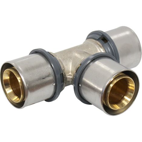 Raccord multicouche à sertir TH - Té égal Ø32x3,0 - Arcanaute (1/5)