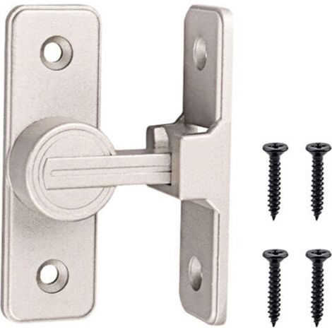 Verrou Serrure De Fermeture Porte Interieure Coulissante De Lumineux 90° Loquet De Crochet A Porte Bascule Boulon De Verrouillage De Boucle Moraillon Antivol Verrous De Porte Lu