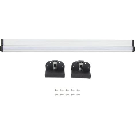 Ortviai Rail de Table pour Camping-Car 500 mm en Alliage d’Aluminium Anticorrosion, Support Mural Rétractable avec Emplacement pour Bande LED