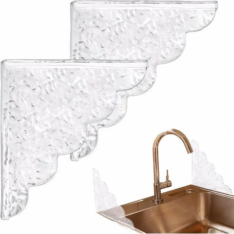 Pare-Éclaboussures Barrière Anti-Éclaboussures Douche Protecteur Étagère Pare-Éclaboussures Pour Pour Coin Lavabo Salle De Bain, Maison, Hôtel, Appartement Et Zone Eau