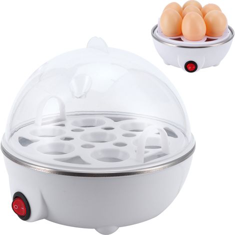 Cuiseur à œufs miniature multifonctionnel à un étage, blanc, norme européenne 220 V (1/5)