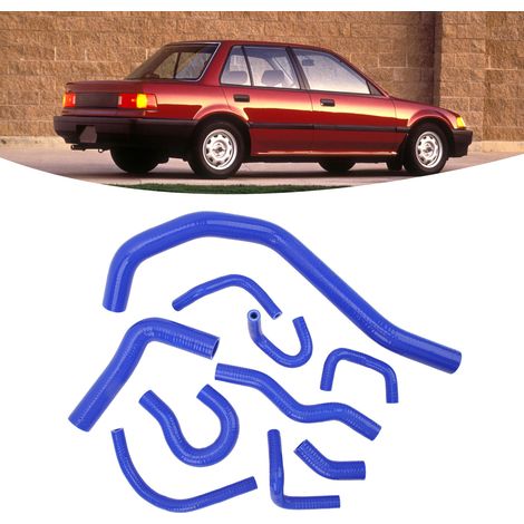 Flexibler Silikon-Kühlerschlauch für Honda CR-X 1988-1991 (HX375) Blau (1/5)