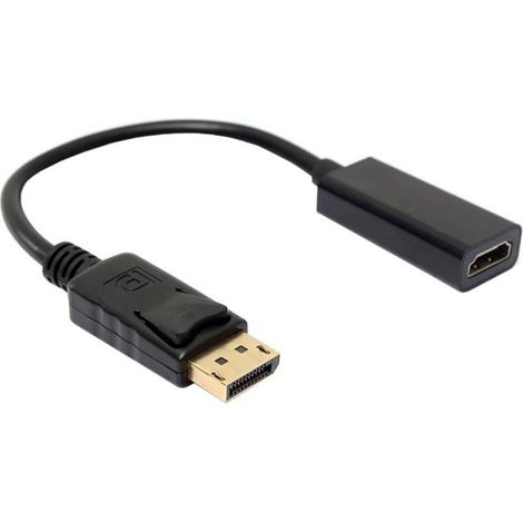 Adaptateur DisplayPort vers HDMI, Noir (1/4)