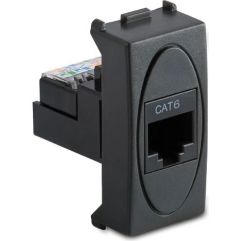 Presa LAN RJ45 Cat.6 UTP Master Modo Grigio 31220