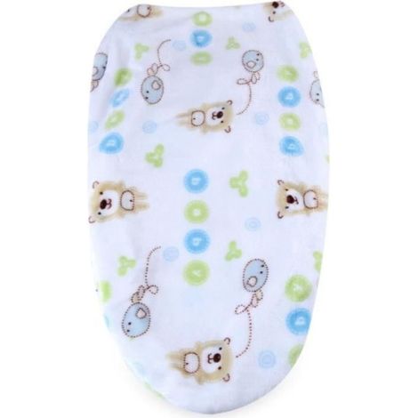 Cartoon bébé Sac de couchage anti-coups de pied bébé Swaddle nouveau-né Couverture nid Sac Wrap pour Bébé de 0-12 Mois 47 x 30cm (1/4)