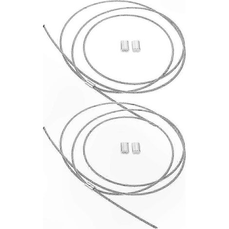 Cordon de rechange pour filet de panier de basket - Kit de 2 cordes avec outil d'enfilage, accessoire de remplacement pour cerceau (1/4)