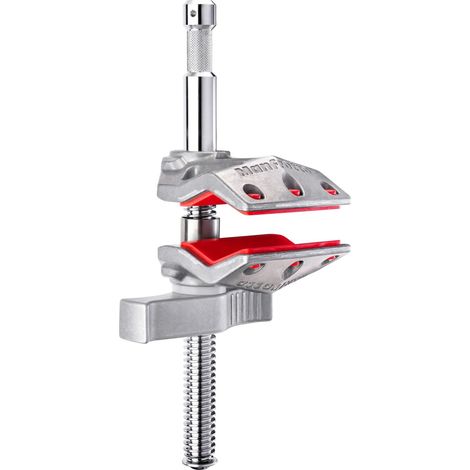 Pince Étau 7,5 cm à Mâchoire - Pince Robuste avec Mâchoire Centrale - Ouverture Maximale 7,5 cm - Charge Admissible 80 kg - Spigot Baby 5/8″ (1/5)