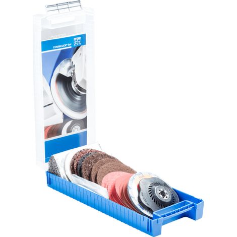 PFERD TOOLS COMBICLICK Set 19-tlg. Ø 125 mm 5/8-11 Bearbeitungen grob bis poliert mit Winkelschleifer (1/4)