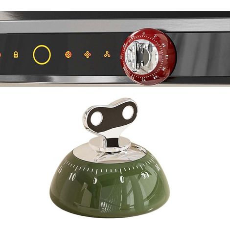 Minuteur de cuisine pour la cuisine, horloge de cuisine avec alarme forte, minuterie de bureau magnétique, pas besoin de piles, rappel de compte à rebours magnétique, minuterie magnétique portable (1/5)