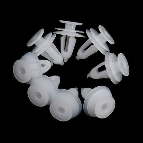 20 rivets en plastique blanc, clips de fixation, trou de 9 mm pour pare-chocs de voiture (1/5)