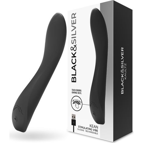BLACK&SILVER - KEAN VIBRADOR TOUCH CONTROL