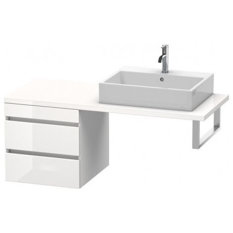 Duravit DuraStyle meuble bas pour console, 2 tiroirs, 500mm, Couleur (avant/corps): Décor basalte mat - DS533704343