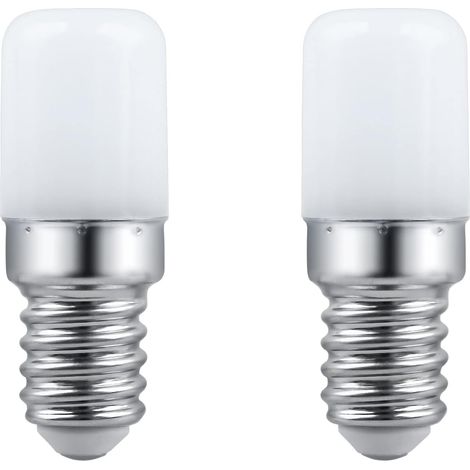 2 Unités Ampoule LED E14 T18 3W 300LM Blanc Chaud Non Dimmable pour Réfrigérateur Lampe à Sel Machine à Coudre