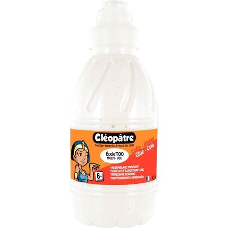 Colle - Cléopâtre - AE-570 - Liquide blanche - 570g - Résistante à l'eau (1/2)