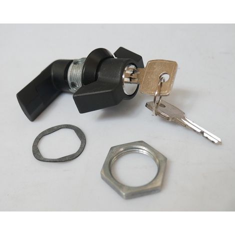 Bouton verrou polyamide à clé 2433A pour fermeture coffret industriel série GISSEY