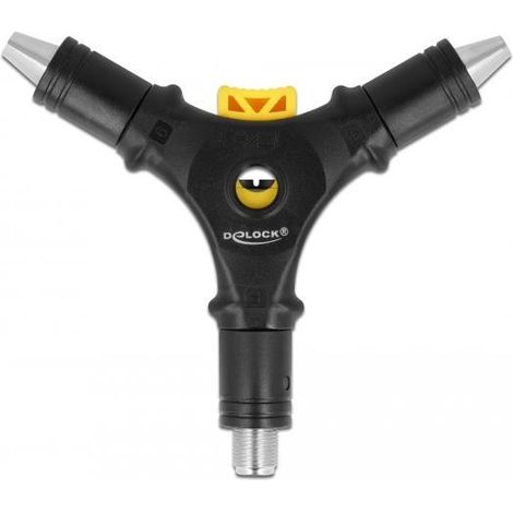 Delock Strumento di installazione 4 in 1 per connettori F