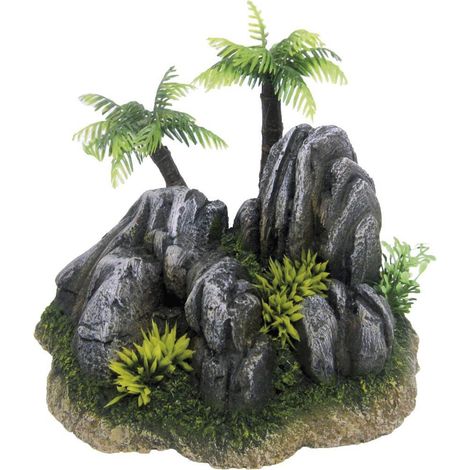 Scogliera Fiji con Piante 17,5x13,3x12,5 cm decorazione per acquari