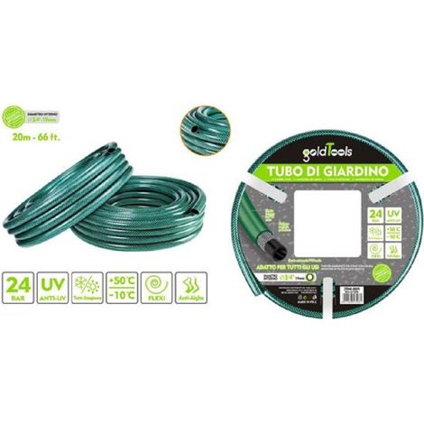 Kaela - Tubo Irrigazione Annaffia Giardino Piante Lava Pompa 20mt 66 Ft. ø3/4-19mm 57508 - (1/2)