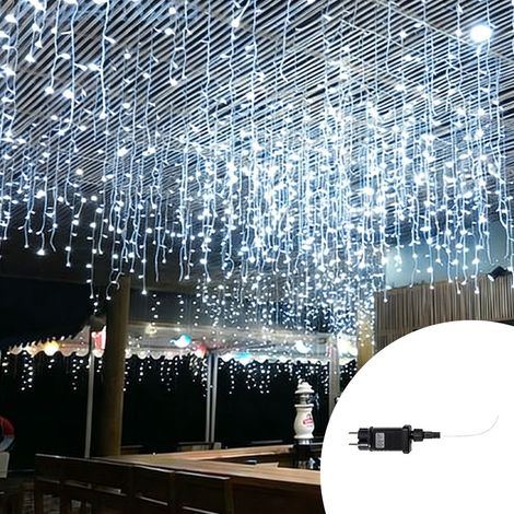 Tenda luminosa 10 metri da 700 Led Bianco Freddo altezza 100cm da interno ed esterno Wisdom