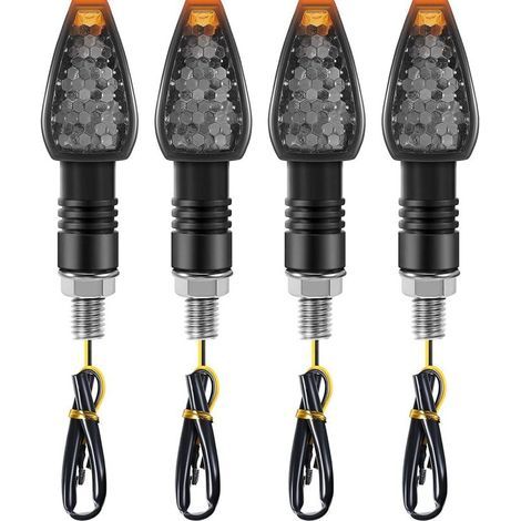 Satz mit 4 LED-Blinkern, 14 LEDs, 12 V, für Motorrad (1/5)