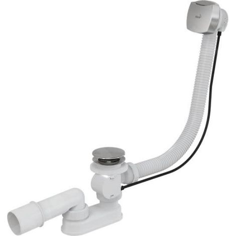 Alca - Kit vidange et trop-plein pour baignoire, longueur 800 mm, chromé A51CRM-80