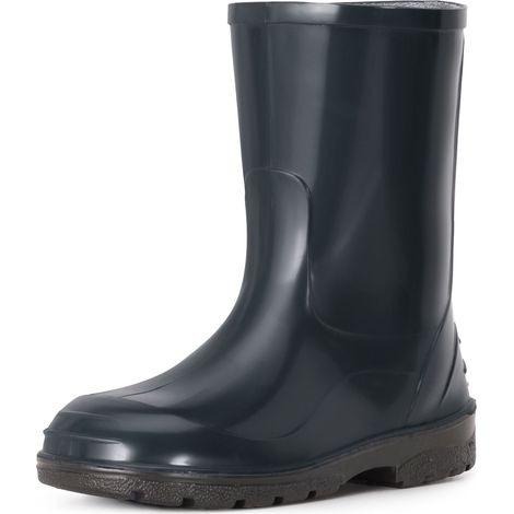 Ladeheid Chaussures en Caoutchouc imperméables Hautes pour Enfants - Bottes de Pluie pour garçons et Filles LA-939 (Bleu Foncé, 31 EU)