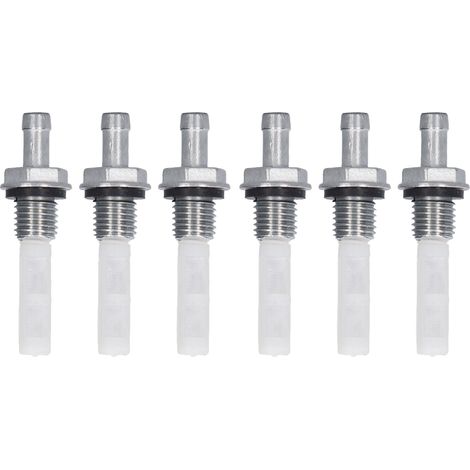 Gastank-Anschlussfilter, einfache Installation, Aluminiumlegierung, 6-teilig, zuverlässig und gut verarbeitet für 3/16 Zoll.