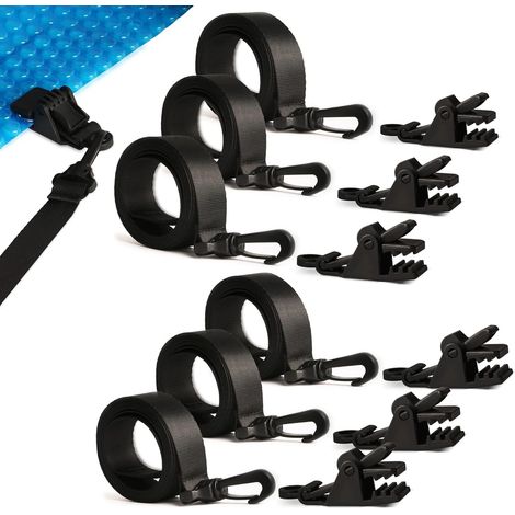 Kit d'accessoires pour enrouleur de couverture solaire de piscine hors sol – Ensemble de 12 pièces (1/5)